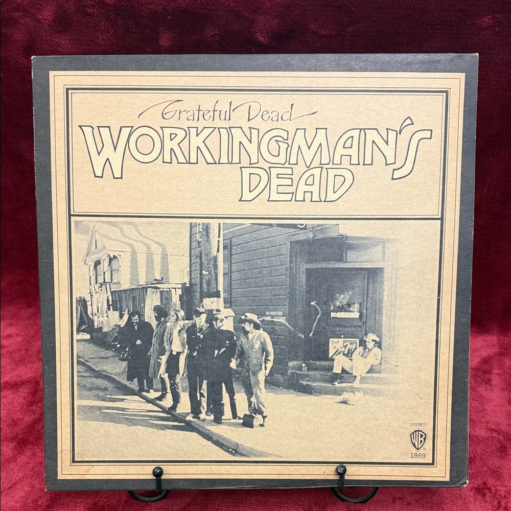Grateful Dead Workingman’s Dead LP 1970 WB WS 1869 1st Press Olive Label REVERSE